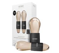 GESKE SmartAppGuided™ Cool & Warm Duo Eye Massager | 7 in 1 | Masajeador dual que ahorra tiempo | Para ojos y rostro | Enfriamiento y calentamiento sin batería | Reafirma, relaja y desinflama la piel