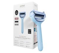 GESKE | SmartAppGuided™ MicroNeedle Face & Body Roller | 9 en 1 | Derma Roller | Cuarzo rosa | Rodillo eléctrico | Microagujas | Dispositivo de microagujas | rodillo de agujas