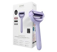 GESKE | SmartAppGuided™ MicroNeedle Face & Body Roller | 9 en 1 | Derma Roller | Cuarzo rosa | Rodillo eléctrico | Microagujas | Dispositivo de microagujas | rodillo de agujas