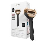 GESKE | SmartAppGuided™ MicroNeedle Face & Body Roller | 9 en 1 | Derma Roller | Cuarzo rosa | Rodillo eléctrico | Microagujas | Dispositivo de microagujas | rodillo de agujas