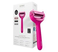 GESKE | SmartAppGuided™ MicroNeedle Face & Body Roller | 9 en 1 | Derma Roller | Cuarzo rosa | Rodillo eléctrico | Microagujas | Dispositivo de microagujas | rodillo de agujas