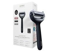GESKE | SmartAppGuided™ MicroNeedle Face & Body Roller | 9 en 1 | Derma Roller | Cuarzo rosa | Rodillo eléctrico | Microagujas | Dispositivo de microagujas | rodillo de agujas