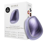 GESKE | SmartAppGuided™ Sonic Warm & Cool Mask | 9 en 1 | Máscara facial LED de belleza | Espectro LED completo y terapia de luz roja | Calor/frío | Mayor absorción de productosl | masajeador facial