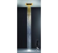 Gessi Afilo, sistema de ducha empotrada multifuncional 300x300 Chorro de lluvia, con efecto de terapia de luz en color, 57301, 57301279