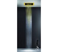 Gessi Afilo, sistema multifuncional de ducha 300x500 tipo lluvia, oleada, niebla con efecto de terapia de luz de color, 57501279