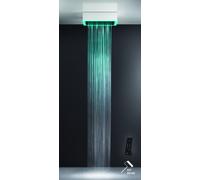 Gessi Afilo, Sistema Multifuncional de Ducha para Empotrar 300x500 Tipo de Chorro de Lluvia, con Efecto de Terapia de Luz en Color, 57403279