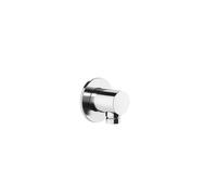Gessi Anello, codo de conexión a la pared 1/2 sin soporte, con seguridad intrínseca, 63469149, Color: Óptica Finox