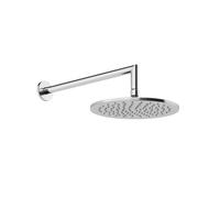 Gessi Anello, ducha mural anticalcárea D=250 mm, con junta y soporte de pared 348 mm, conexión 1/2, 63348713, Color: Latón antiguo