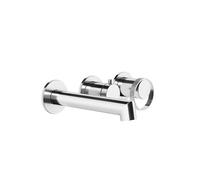 Gessi Anello, juego preparado con rosetas redondas, para mezclador monomando empotrado para bañera, con cartucho desviador de 2 vías, 63342149, Color: Óptica Finox