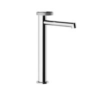 Gessi Anello, mezclador monomando de lavabo, versión alta, sin juego de desagüe, proyección 174mm, 63306708, Color: PVD cepillado de cobre