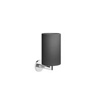 Gessi Anello portavasos de pared con taza fija negro mate, 63708707, Color: Metal negro cepillado PVD