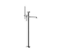 Gessi Anello, set de montaje para mezclador de bañera independiente, con desviador, de seguridad intrínseca, 63328710, Color: PVD de latón
