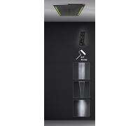 Gessi Colour, instalación de ducha empotrada multifuncional, 505x505 mm, rociador tipo lluvia, nebulización, chapoteo, incluido efecto de luz, 57927238