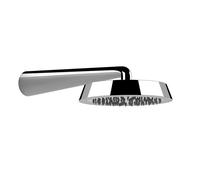 Gessi CONO anticalcáreo ducha superior D240 mm, con junta y soporte de pared, conexión 1/2, 45151708, Color: PVD cepillado de cobre