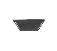 Gessi Cubierta de color para ducha de techo 500x500 mm con color, tipo de chorro lluvia/surgencia/niebla, 57977706, Color: PVD negro metálico