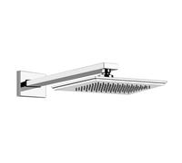 Gessi Eleganza, ducha de techo 1/2 conexión a la pared con rótula, soporte de pared 330 mm, 46148030, Color: PVD de cobre