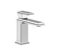 Gessi Eleganza, grifo monomando para lavabo, conexión de manguera con pieza de unión, sin desagüe, 46002706, Color: PVD negro metálico