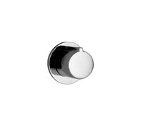 Gessi Eleganza, juego de montaje para válvula de cierre para termostato de alta potencia, 43268707, Color: Metal negro cepillado PVD
