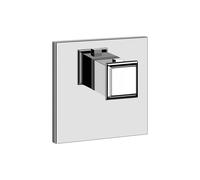 Gessi Eleganza, juego de montaje, termostato de alto rendimiento sin cierre, salida única, 46252149, Color: Óptica Finox