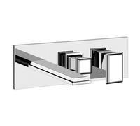 Gessi Eleganza, juego preparado, para mezclador monomando TUB, con caño fijo de bañera y desviador de 2 vías, 46136087, Color: CCP de oro cepillado