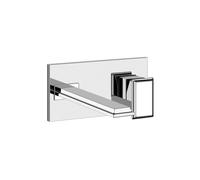 Gessi Eleganza, mezclador monomando de lavabo listo para usar con caño fijo (siempre a la izquierda) para cuerpo oculto, sin juego de desagüe, 46088710, Color: PVD de latón