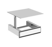 Gessi Eleganza, soporte de pared para papel higiénico con tapa, 46449710, Color: PVD de latón