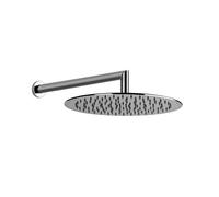 Gessi Emporio ducha anticalcárea redonda, diámetro 300mm con junta y soporte de pared, longitud 347mm, 47257238