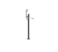 Gessi Emporio Via Bagutta conjunto listo para montar, mezclador de bañera independiente, caño de bañera fijo, desviador automático, proyección de 245 mm, ducha manual, manguera de ducha, 24972031