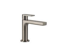 Gessi Emporio Via Manzoni mezclador monomando de lavabo, sin desagüe, proyección de 128 mm, 38605149, Color: Óptica Finox