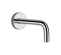 Gessi Emporio Via Tortona caño de lavabo de pared con 1/2 conexión para mezclador monomando separado, proyección de 166 mm, 031, 38780031, Color: cromado