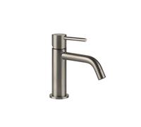 Gessi Emporio Via Tortona mezclador monomando de lavabo, sin desagüe, proyección de 127mm, 031, 18602149, Color: Óptica Finox