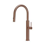 Gessi GESSI 316 Due Getti Copper Brushed PVD - 60022#708 Grifo monocomando Fregadero | Cobre cepillado PVD, Doble chorro conmutable, Chorro normal y nebulizado