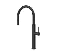 Gessi GESSI 316 Due Getti Matte Black - 60022#299 Grifo monocomando Fregadero | Negro mate, Doble chorro conmutable, Chorro normal y nebulizado