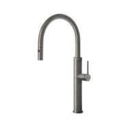 Gessi GESSI 316 Due Getti Matte Black - 60024#299 Grifo monocomando Fregadero | Ducha extraíble, doble chorro, acabado negro mate