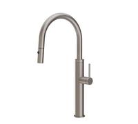 Gessi GESSI 316 Due Getti Steel Brushed - 60022#239 Grifo monocomando Fregadero | Acero Inoxidable Cepillado, Doble chorro conmutable, Chorro normal y nebulizado