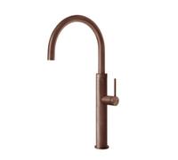 Gessi GESSI 316 Girevole Copper Brushed PVD - 60020#708 Grifo monocomando Fregadero | Cobre cepillado PVD, Caño giratorio 360°, Caudal ajustable