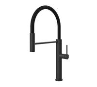 Gessi GESSI 316 Semiprofessionale Matte Black - 60014#299 Grifo monocomando Fregadero | Negro mate, Caño semiprofesional doble función, Altura caño 250 mm