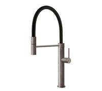 Gessi GESSI 316 Semiprofessionale Steel Brushed - 60014#239 Grifo monocomando Fregadero | Acero Inoxidable Cepillado, Caño semiprofesional doble función, Altura caño 250 mm
