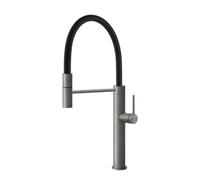 Gessi GESSI 316 Semiprofessionale Warm Bronze Brushed PVD - 60010#726 Grifo monocomando Fregadero | Ducha extraíble, Acabado bronce, Diseño profesional
