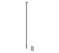 Gessi Gessi316 Trame, caño de techo para lavabo, sin contacto, con control electrónico, longitud 1600mm, sensor integrado, 54324239, Color: Acero inoxidable cepillado mate