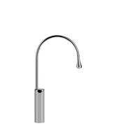 Gessi Goccia caño de lavabo versión alta, sin desagüe, 244 mm de proyección, caño giratorio 360 grados, 33859279, Color: Blanco CN