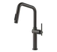 Gessi HABITO Acqua Filtrata Black Metal Brushed PVD - 60852#707 Grifo monocomando Fregadero | Mezclador, Agua filtrada, Acabado Black Metal Brushed PVD