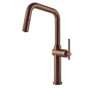 Gessi HABITO Estraibile Copper Brushed PVD - 60652#708 Grifo monocomando Fregadero | Acabado cobre cepillado, Caño extraíble, Monomando