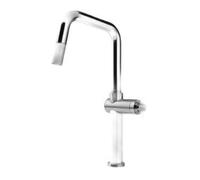Gessi HABITO Estraibile Warm Bronze Brushed PVD - 60652#726 Grifo monocomando Fregadero | Acabado bronce cálido cepillado, Caño extraíble, Monomando