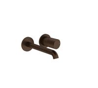 Gessi Habito juego monomando de lavabo, sin juego de desagüe, proyección 171-201mm, montaje en pared, DIAMANTATO, 70688845, Color: Bronce oscuro