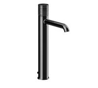 Gessi Habito Mezclador monomando de lavabo, versión alta, con juego de desagüe, 164mm de proyección, TRAME, 70303706, Color: PVD negro metálico