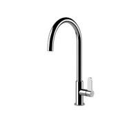 Gessi HELIUM Girevole Finox Brushed Nickel - 60075#149 Grifo monocomando Fregadero | Acabado níquel cepillado, Caño giratorio, Aireador antical