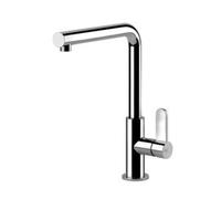 Gessi HELIUM Girevole Matte Black - 50105#299 Grifo monocomando Fregadero | Acabado negro mate, Caño giratorio, Aireador antical