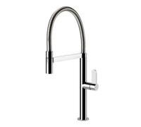 Gessi HELIUM Semiprofessionale Chrome - 50009#031 Grifo monocomando Fregadero | Diseño profesional, Acabado cromado, Caño giratorio