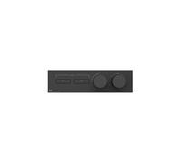 Gessi HI-FI, juego de montaje listo para 3/4 de termostato oculto de alto rendimiento con accionamiento por pulsador sólo para montaje horizontal, 2 salidas separadas, 63012031, Color: cromo